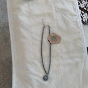 Black Hematite Necklace with Pendant Size 0S
